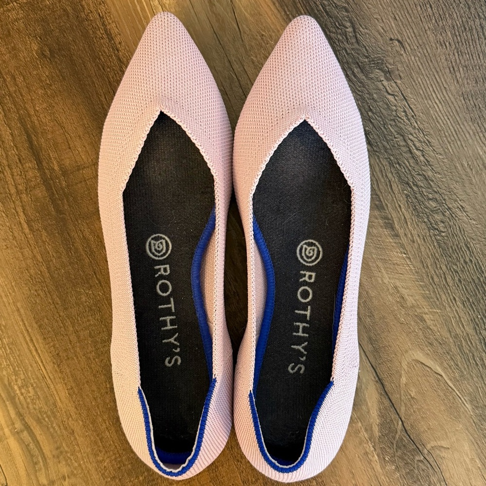 Rothy's Petal Pink Original Point - Size 7.5